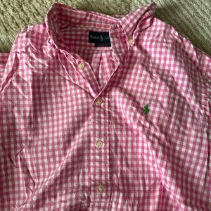 Ralph Lauren Pink Gingham Men's Shirt